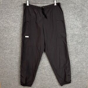 vintage Wintergreen Custom Designs Women's‎ Black Nylon Cargo Pants Size 16